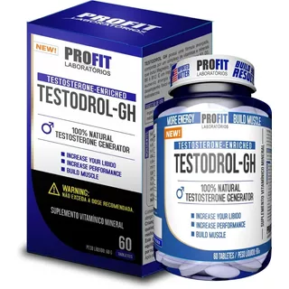 Testodrol - Gh Testosterona Pré Homonal 60comp - Profit