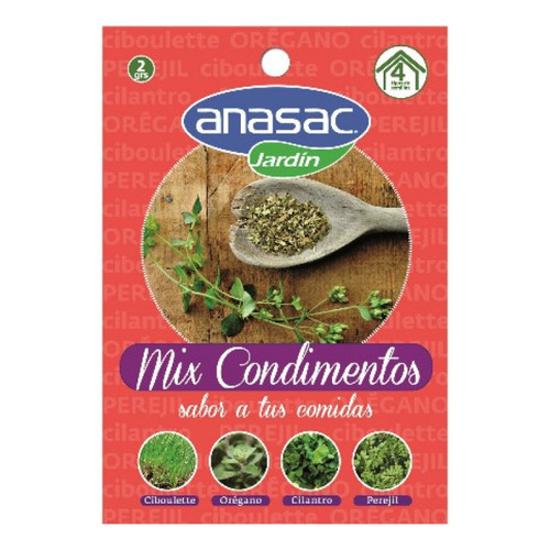 Semillas Mix Condimentos 2 Gr - Anasac