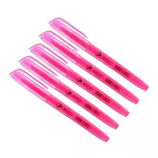 Marcador De Texto Rosa Fluorescente Chanfrado Brw 12un