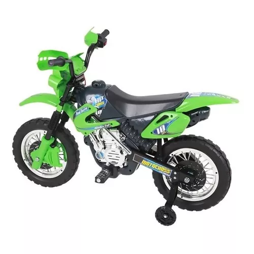 Moto Elétrica Infantil Criança Menino Motocross Homeplay Ver