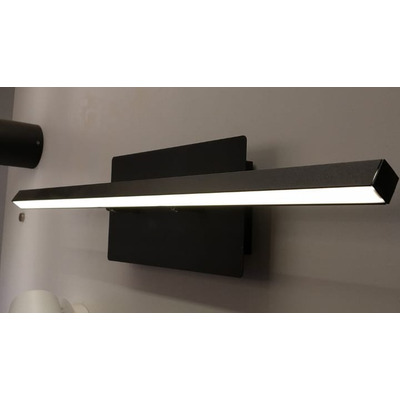 Aplique Pared Interior Led Cuadros Baño Wall Negro Movil