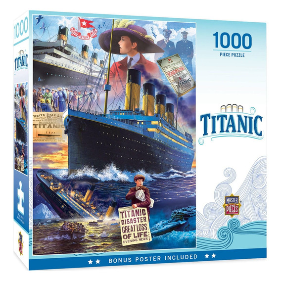 Rompecabeza - Titanic Collage 1000pcs Puzzle