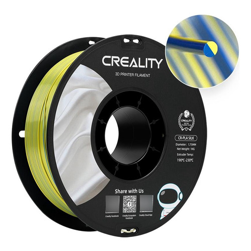 Filamento Creality CR-Silk (amarillo/azul) 1,75 mm 3301120014