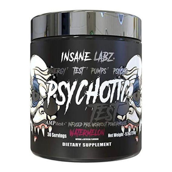 Pre Entreno Insane Labz Psychotic Test 30 Servicios Sabor Sandía