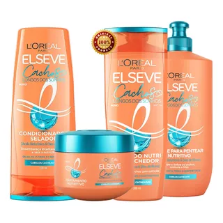 Kit Elseve Loreal Cachos Longo Dos Sonhos Hialurônico 4itens