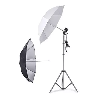 Kit Iluminación Estudio Fotografía Trípode + Dos Sombril