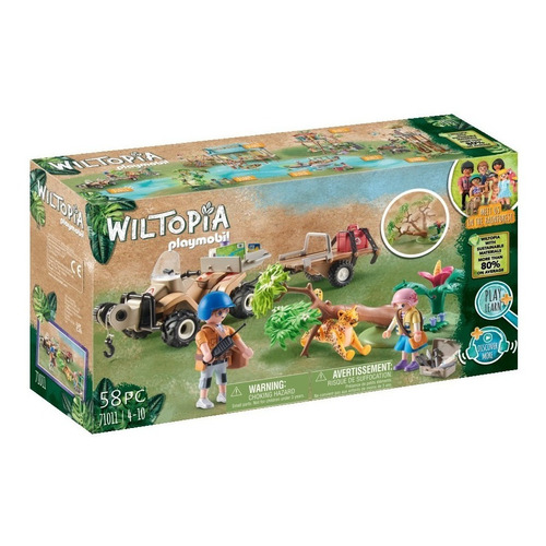 Playmobil Wiltopia - Quad Rescate De Animales 71011