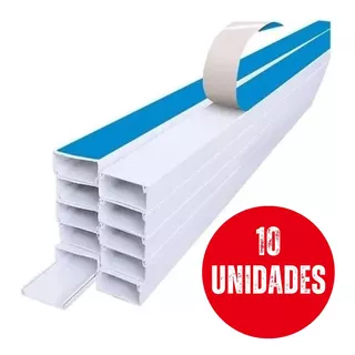 Canaleta Blanca 15x10 - 2 Mts Autoadhesiva X 10 Unides