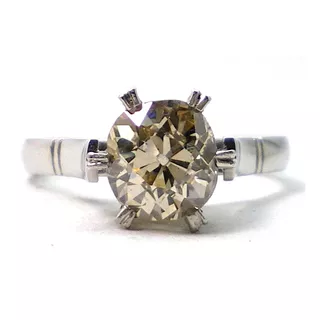 Anillo Solitario De Platino 950 Y Brillante 1.50 Ct