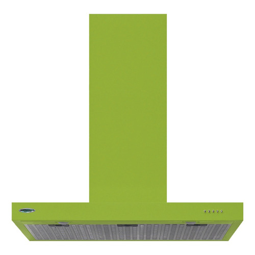 Extractor purificador de cocina Maraldi Slim ac. inox. de pared 500mm x 60mm x 500mm verde manzana 220V