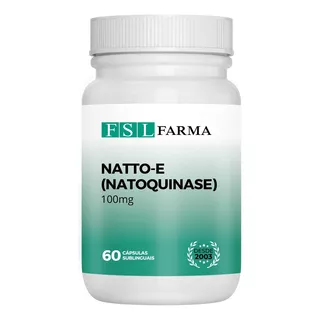 Natto-e (natoquinase) 100mg Sublingual Vegan 60 Cápsulas