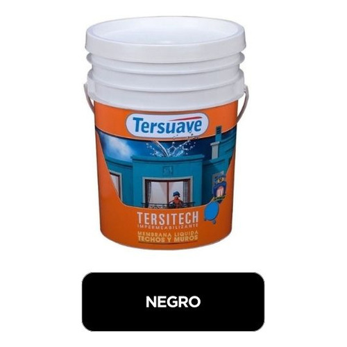 Membrana Liquida Tersitech Tersuave X 10 Kg / Negro
