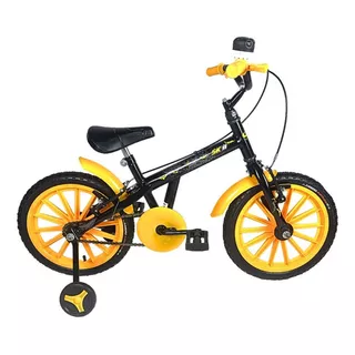 Bicicleta Infantil Aro 16 Passeio Com Cores Variadas Cor Preto