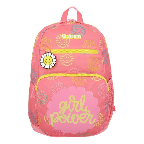 Mochila Xtrem Bolt Pink Power Rosa Diseño de la tela Liso