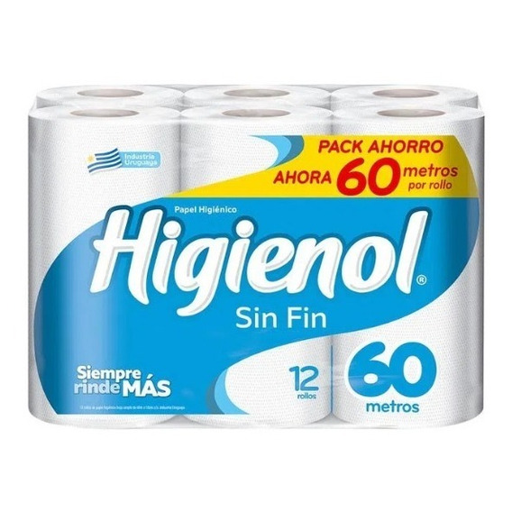 Higienol Sin Fin 12 Rollos X 60m