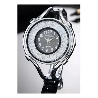 Reloj Mujer Pulsera Cansnow Elegante Con Cristales Escarcha