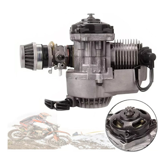 Motor Gasolina 47-49cc 2 Tiempos Con Arrancador, Mini Moto