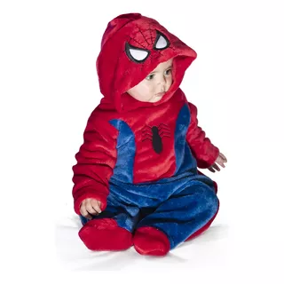 Mameluco Con Gorro Bordado Marvel Spider-man