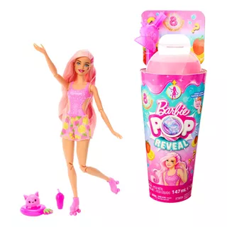 Barbie Pop Reveal Muñeca Serie De Frutas Limonada De Fresa