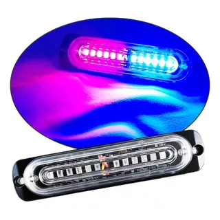 Plafon Barra Led Estrobo Lupa Luces Rojo Azul Auto Motos Rzr