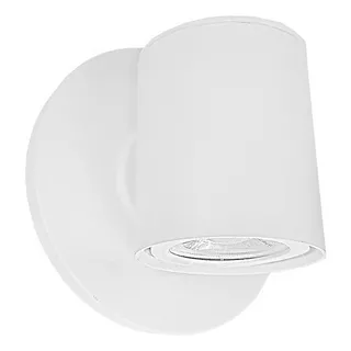 Arandela Externa Direcionável 12cm Gu10 P/ Dicroica M4490 Cor Branco