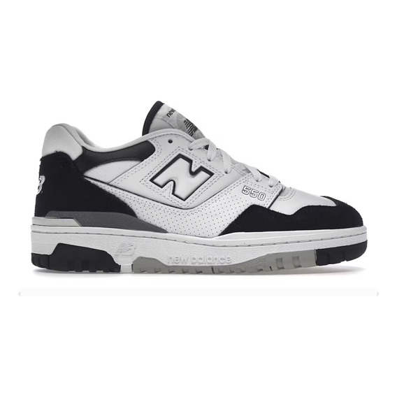 New Balance 550 Black White Tip Suede