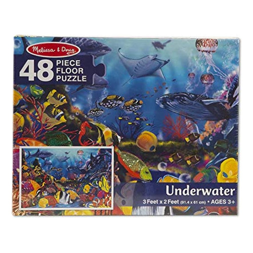 Melissa - Doug Underwater Ocean Floor Puzzle 48 Piezas, 2 X