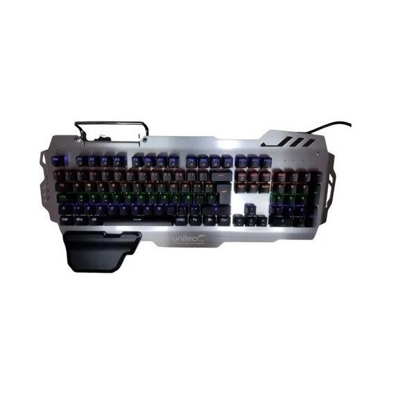 Teclado Gamer Aluminio Mecánico Retroiluminado Multicolor