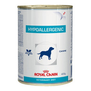 Alimento Royal Canin Veterinary Diet Canine Hypoallergenic Para Cachorro Adulto Todos Os Tamanhos Sabor Mix Em Lata De 400g