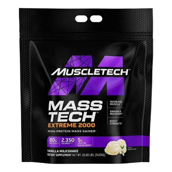 Ganador Muscletech Mass Tech Extreme 2000 20 Lbs Chocolate Sabor Triple Chocolate Brownie