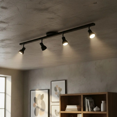 Lampara Barral 4 Luces Con Movimiento Moderno Apto Led Gu10