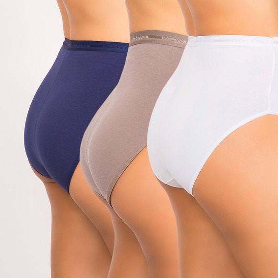 Pack X3 Hikini Algodón Con Encaje Palmers