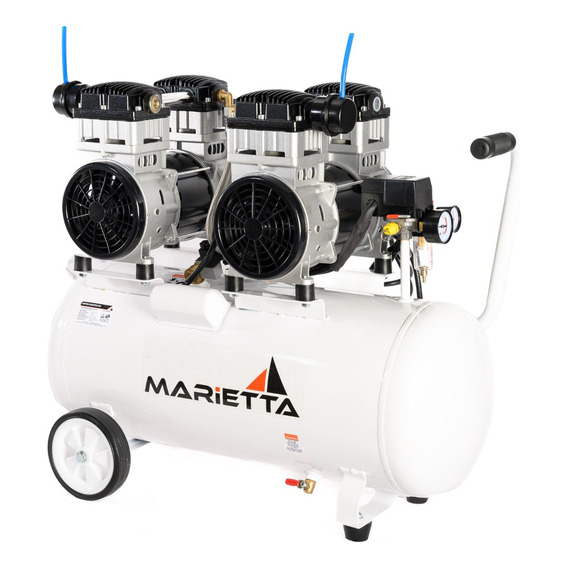 Compresor de aire eléctrico Marietta QY1100x2-65L monofásico 65L 3hp 60Hz blanco