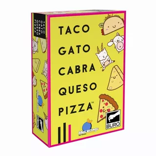 Taco Gato Cabra Queso Pizza Juego Cartas Buro Bureau Manias