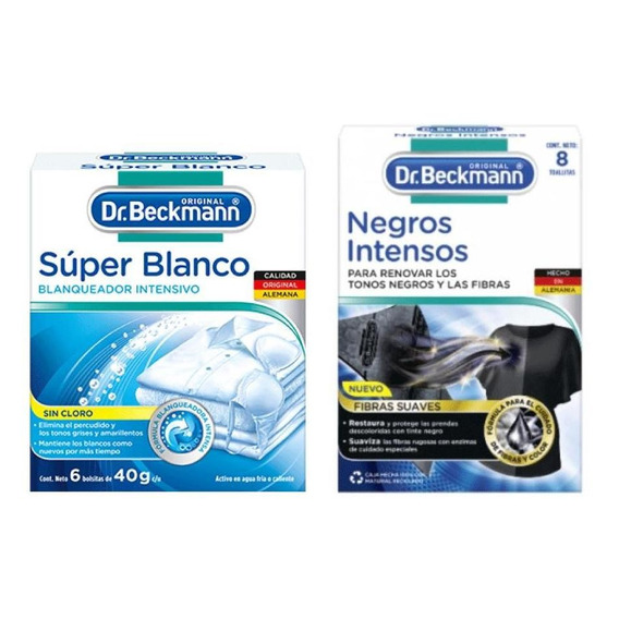 Quitamanchas  Super Blanco + Negros Intensos Dr. Beckmann