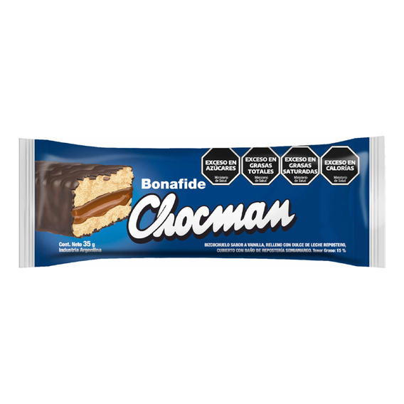 Volvio! Chocman Original Bonafide Dulce De Leche Y Chocolate