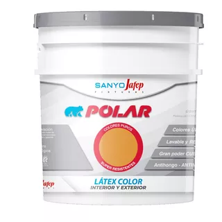 Látex Polar Color Amarillo España 0,5lt Sanyo Jafep Envíos