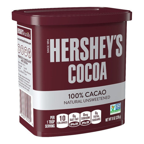 Cocoa En Polvo Hersheys 100% Cacao Naural Unsweetened