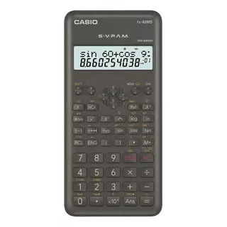 Calculadora Cientifica Casio Fx-82ms 240 Funciones Estuche Color Negro