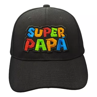 Gorra Curva Bordada Super Papá