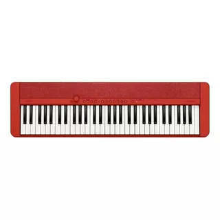 Teclado Casio Cts1 Sensitivo 61 Teclas Color Rojo