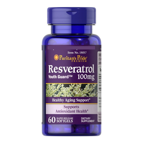 Resveratrol 100mg 60 Softgels / Puritan's Pride