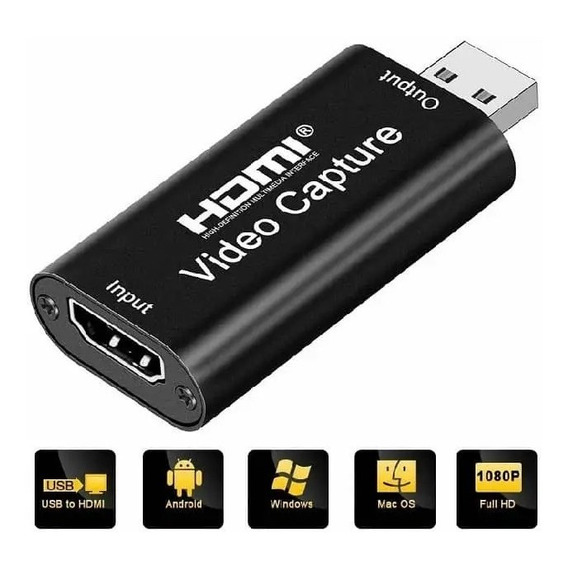 Capturadora De Video Liv Streaming Fhd Hd 1080 Hdmi Usb 4k