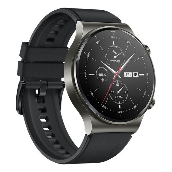 Huawei Watch GT 2 Pro Sport 1.39" caja 46.7mm de  titanio  night black, malla  black de  fluoroelastómero VID-B19