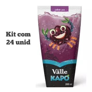 24 Suco Kapo Del Valle Uva 200ml 