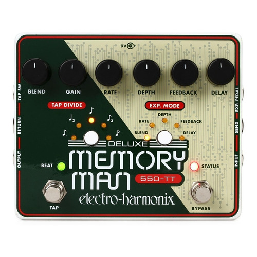 Pedal Electro Harmonix 141015 Deluxe Memory Man W/tap 550