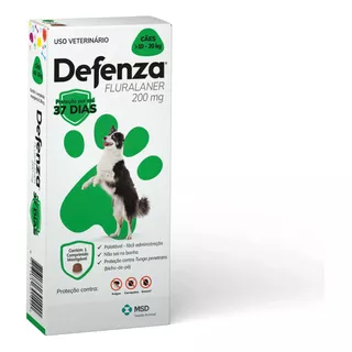 Defenza 200mg 10-20kg Antipulgas Carrapatos E Sarna  Caes