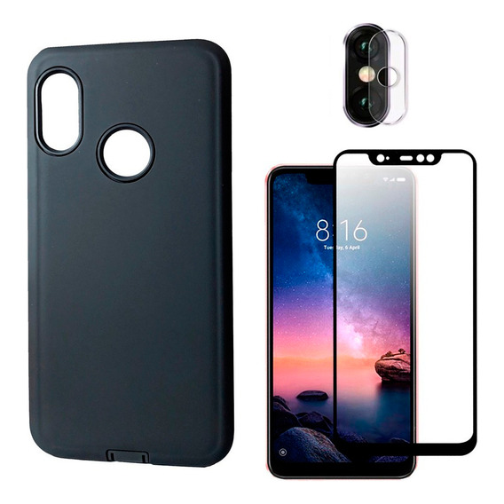 Estuche Para Xiaomi Note 6 Pro Funda Antichoque + P Pantalla