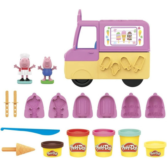 Juego Play Doh Camión De Helados Peppa Pig Hasbro Febo