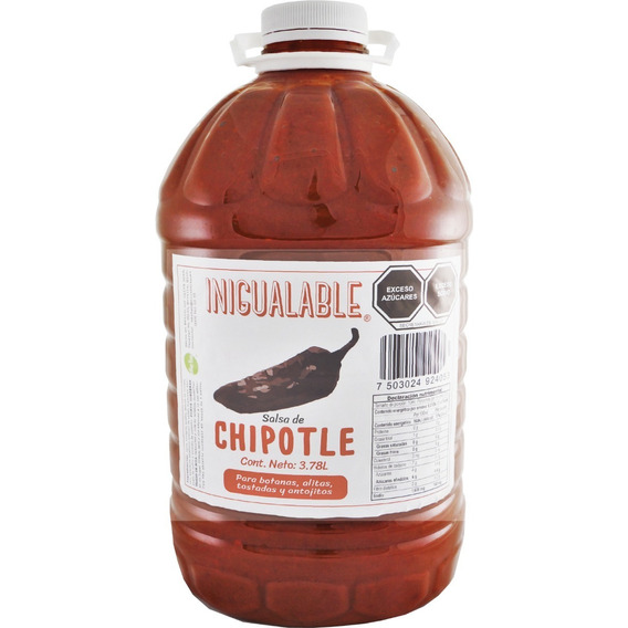 Inigualable Salsa Alitas - Chipotle - 1 Garrafa 3.78 L